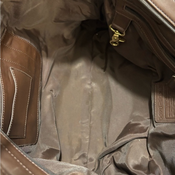 COACH Rich Brown 9400 Glove Leather Tote - Picture 12 of 16